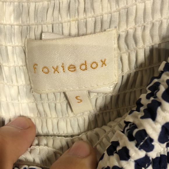 Foxiedox long sleeve blue pattern dress - Picture 5 of 8